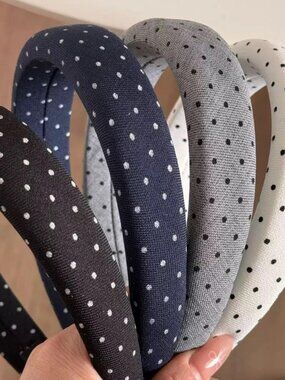 4 Polka Dot Headbands Non Slip Trendy Headbands Women’s Hair Accessories
